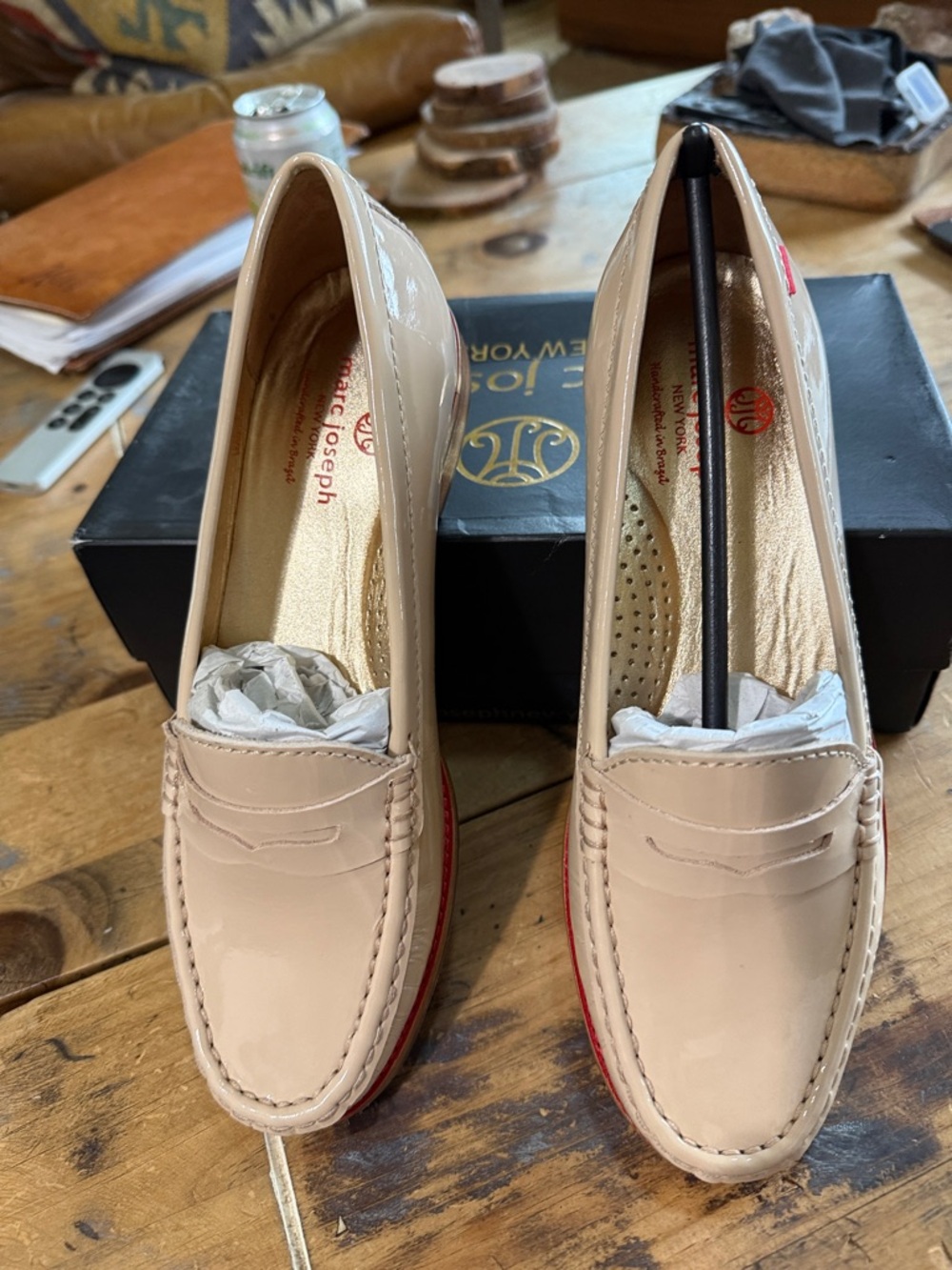 Patent Leather Loafers in Nude | Authentic FitFlats by Routine Joseph
